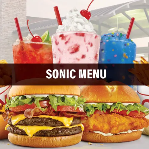 Unique Flavored Drinks in the Sonics menu