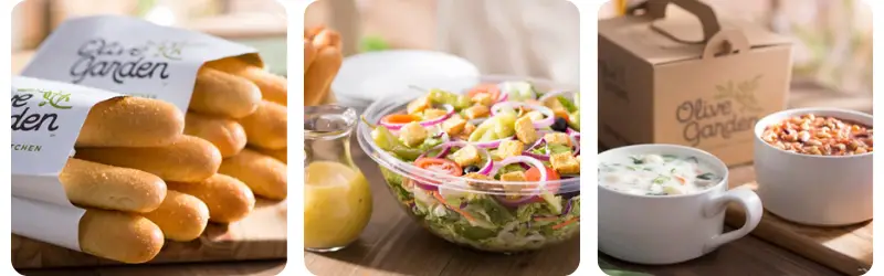 Olive Garden catering salads menu