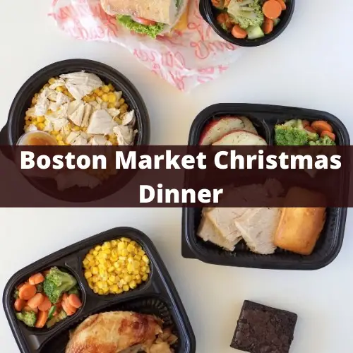 Boston Market Christmas Dinner menu