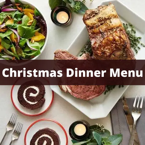 christmas dinner menu 2021