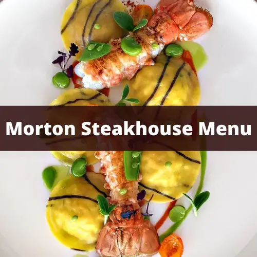 Mortons menu prices