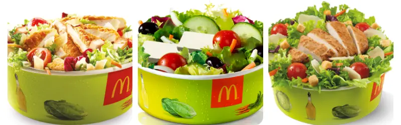 McDonald's Menu Salads