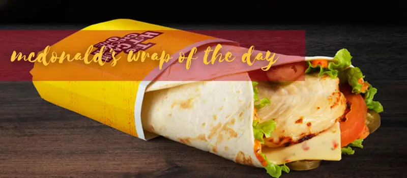 mcdonald's wrap of the day menu prices