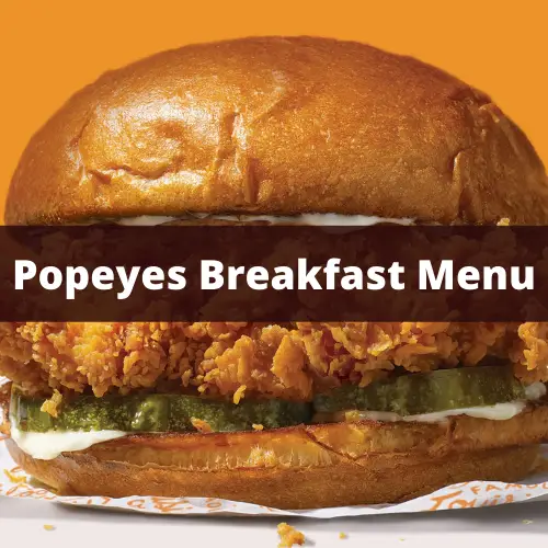 popeyes breakfast menu