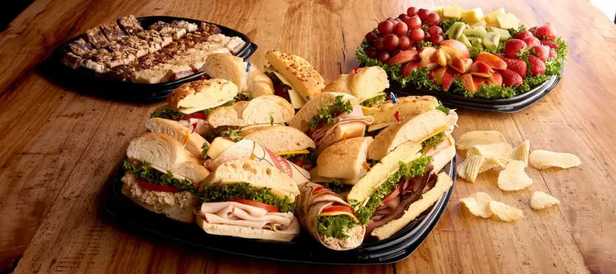 Jason’s Deli Catering Menu with prices for sandwiches