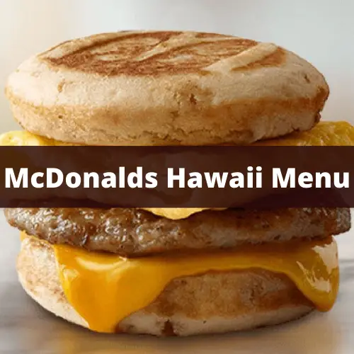 does mcdonald's in hawaii have a different menu