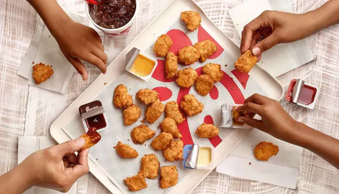 chick fil a nuggets catering menu