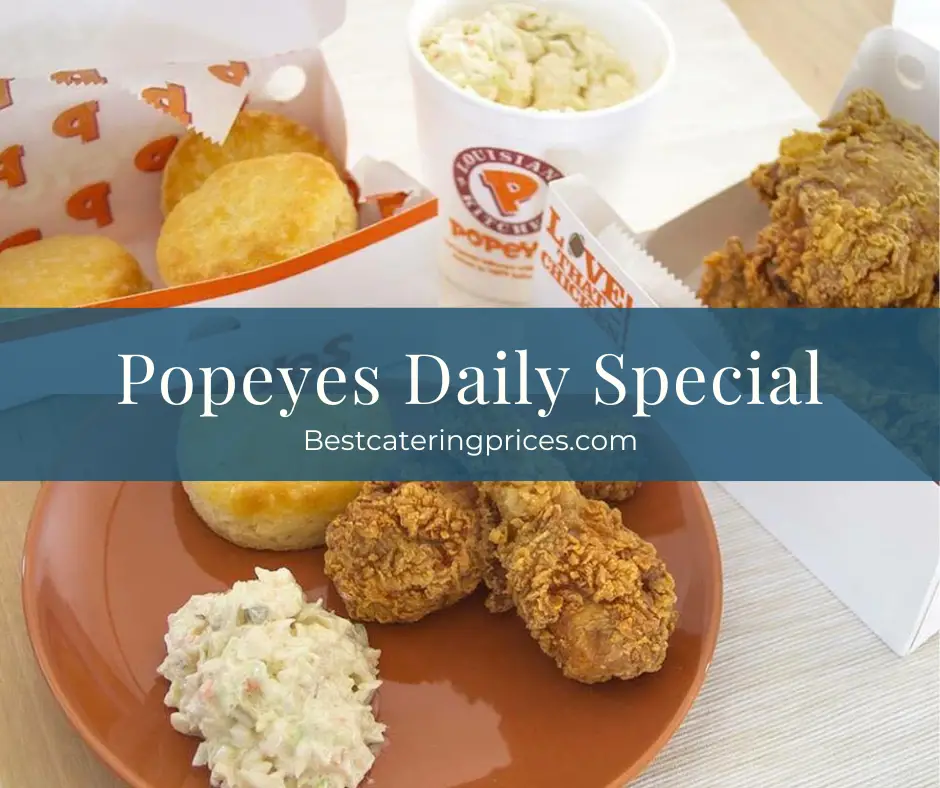 Popeyes Daily Special menu