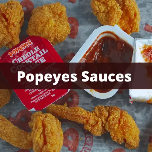 Popeyes Sauces list
