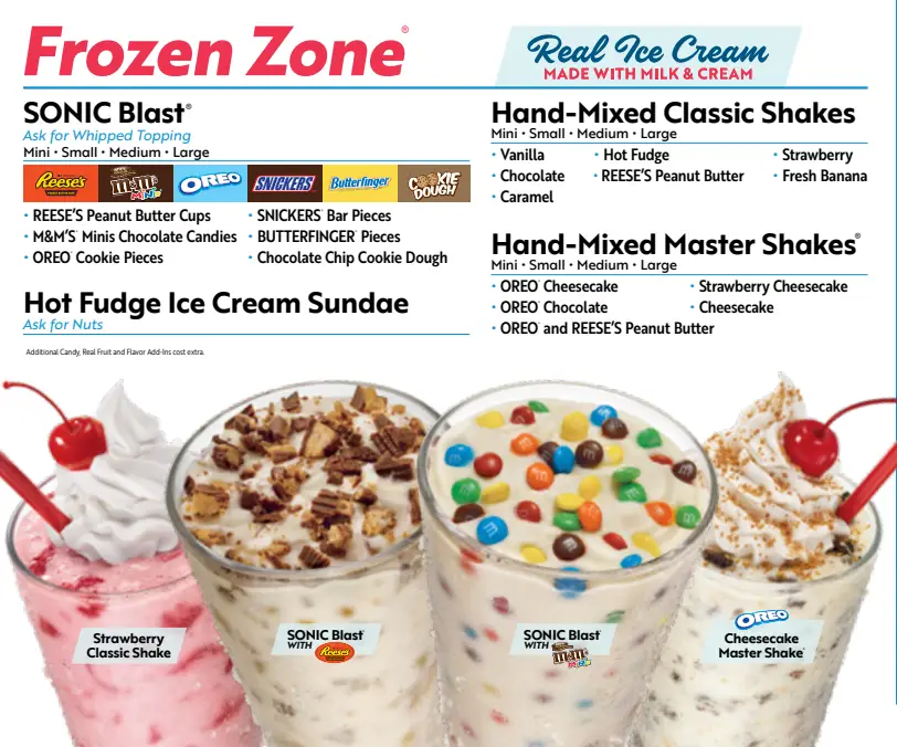 sonic frozen menu pdf