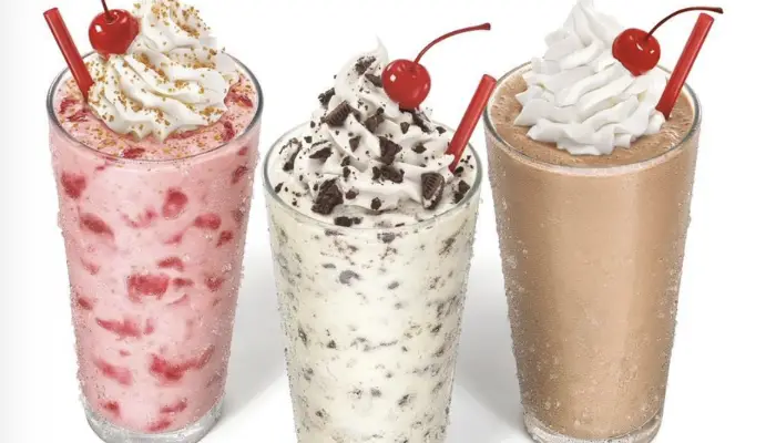milkshake sonic menu