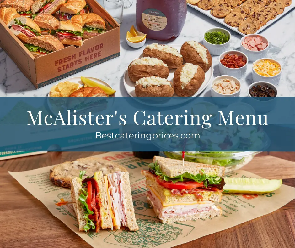 McAlister's Catering prices