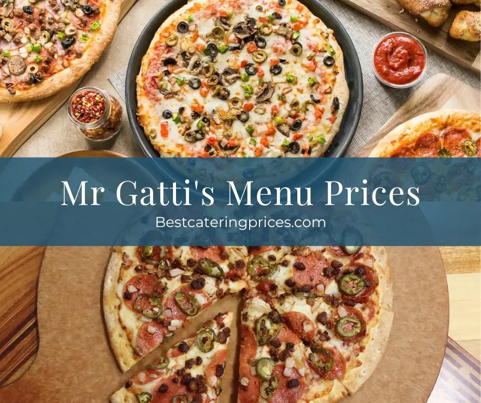 Mr Gattis Prices menu