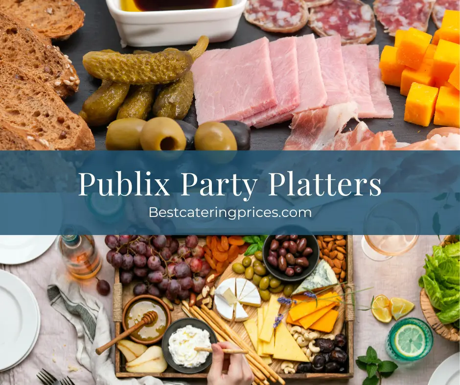 Publix Party Platters menu