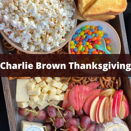 charlie brown thanksgiving dinner food