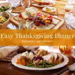 Easy Thanksgiving Dinner menu