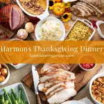 Harmons Thanksgiving Dinner Menu with Prices