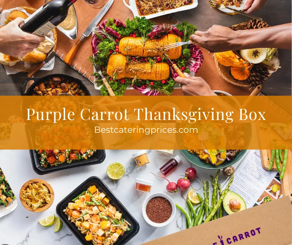 Purple Carrot Thanksgiving Box dinner