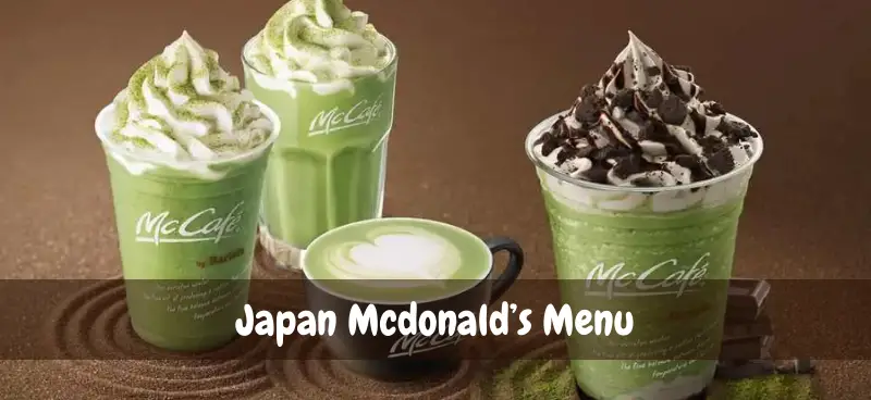 Japan Mcdonald's Drinks Menu Prices
