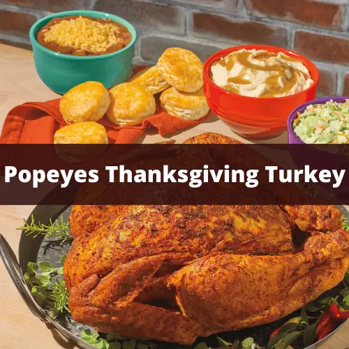 popeye's turkeys for thanksgiving