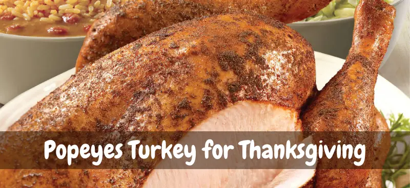 popeyes thanksgiving turkey menu