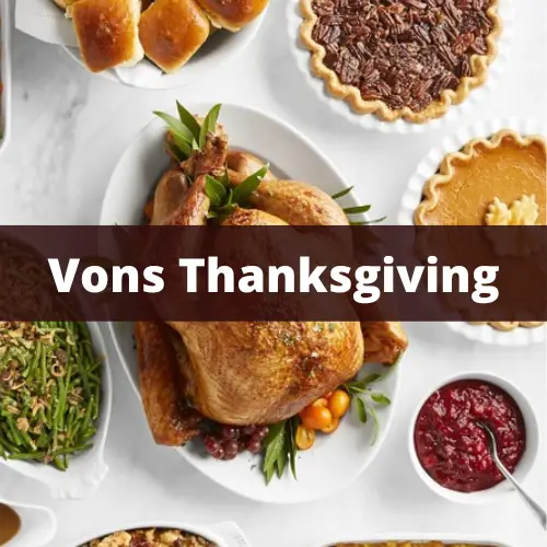 vons thanksgiving dinner