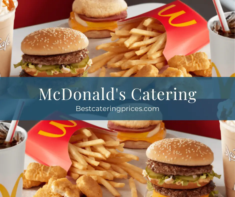 mcdonald's catering menu