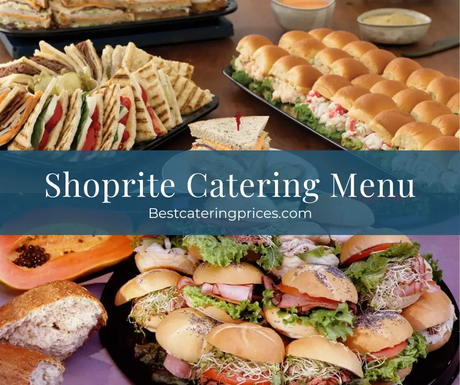 Shoprite Catering Menu with Prices