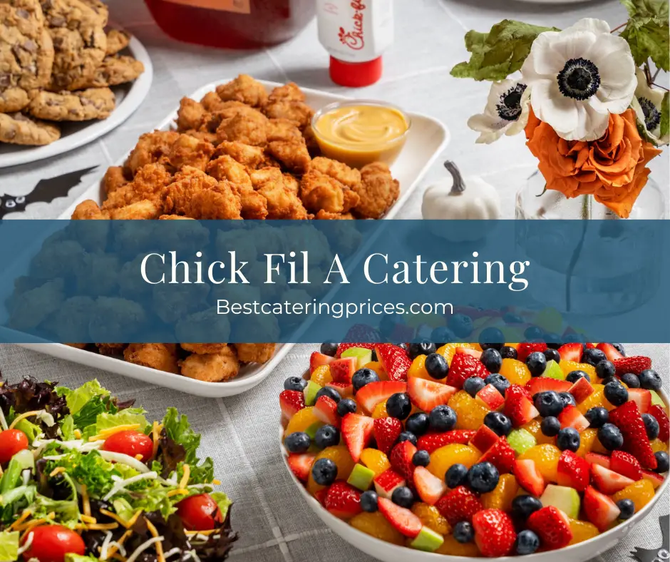 Chick Fil A Catering menu with prices