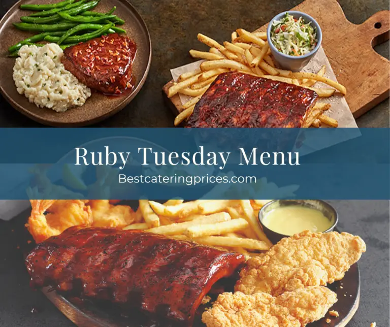 Ruby Tuesday Menu with Prices