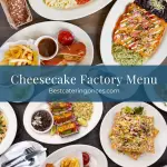 Cheesecake Factory Menu with prices