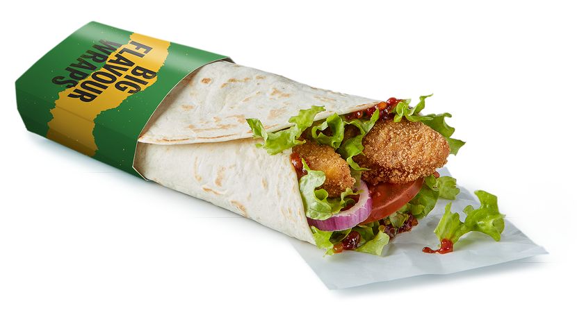 mcdonalds wrap of the day in uk
