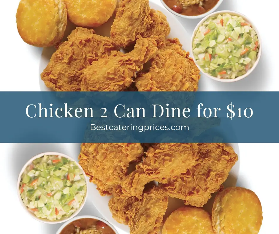 Popeyes Chicken 2 Can Dine for $10 deal