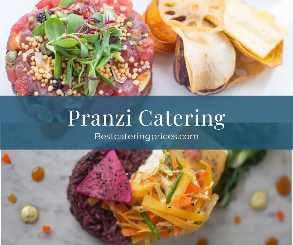 Pranzi Catering menu prices