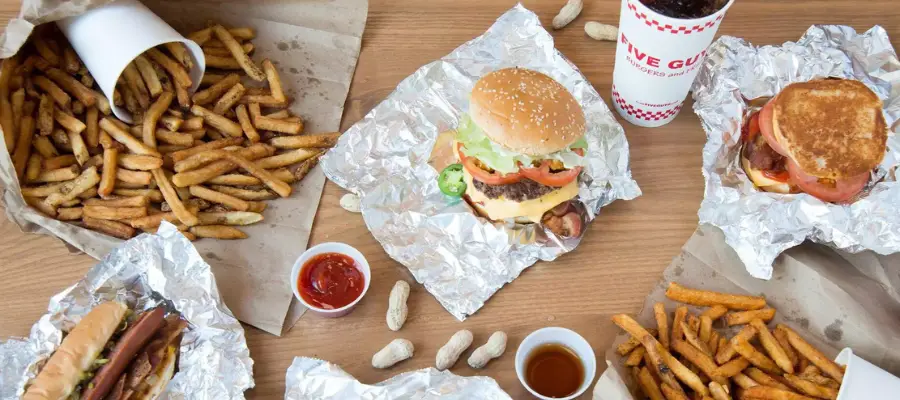 Five Guys Catering Menu Prices