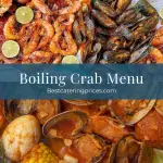 the Boiling Crab Menu