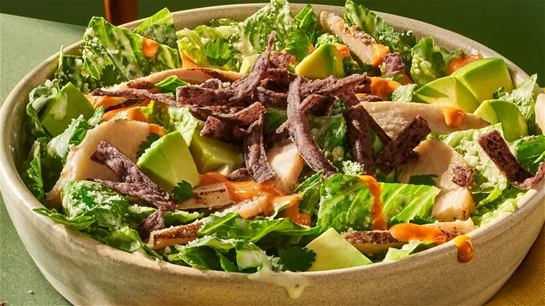 Panera Salads menu with prices